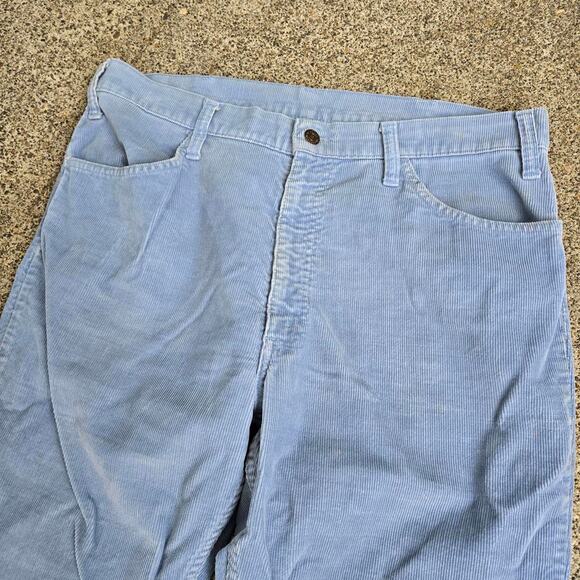 Vtg 70s 80s LEVI'S 517 Style Earthtone Flare Corduroy Pants 35 x 28 Fit USA - Picture 4 of 8